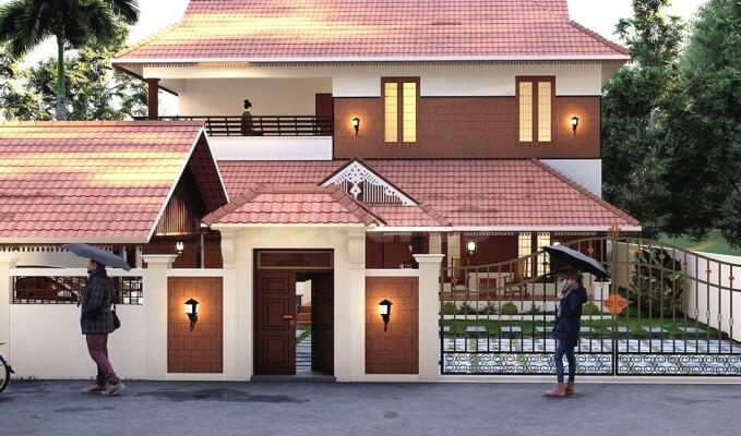 4 BHK House Villa For Sale In Cherpulassery Palakkad 4000 Sq Ft