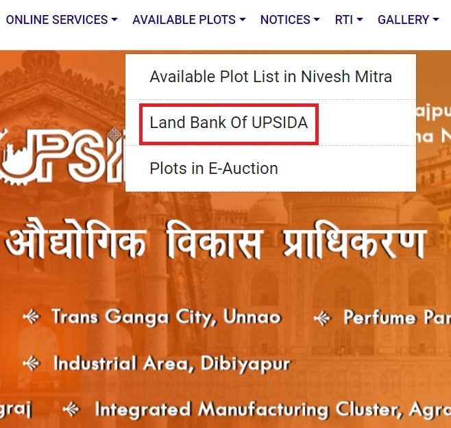 Upsidc List Of Available Vacant Plots Industrial Areas Plot Booking