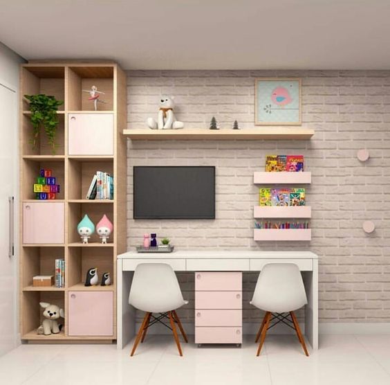 wow Study room design for girls 