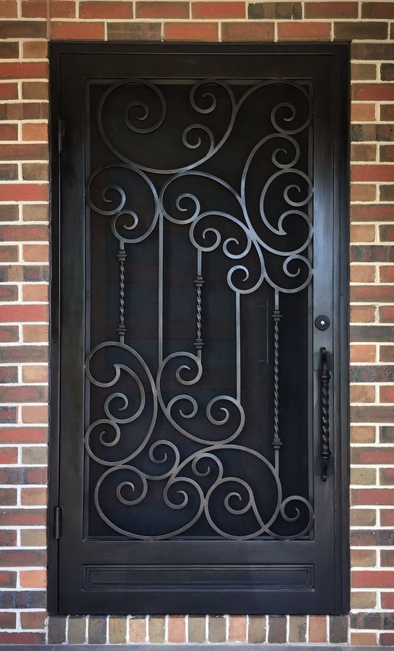 Door Grill Design: 50+ Ideas to Safeguard your Doors elegantly in 2024, image size:564x931