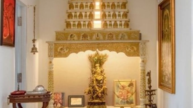 exquisite Pooja room designs for South Indian homes