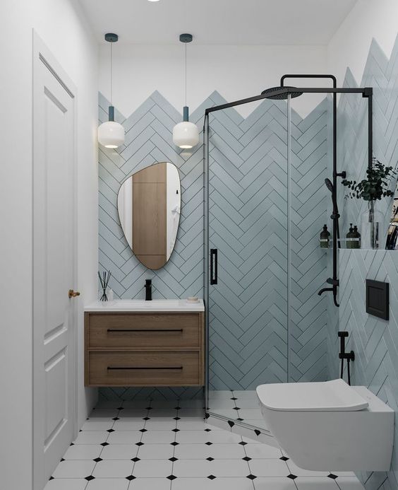 White and Grey Mosaic Tiles