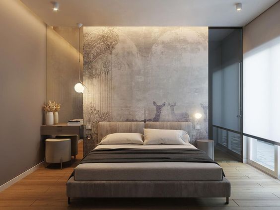 Backlit wall panels for bedrooms