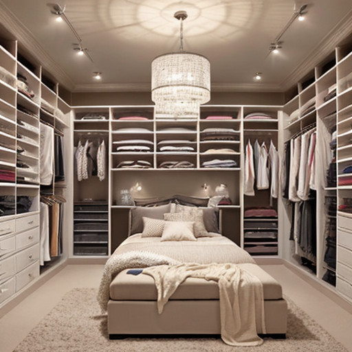 Closet lighting for bedroom