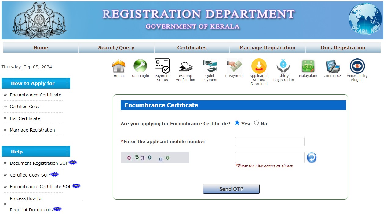 Kerala IGRS - User login