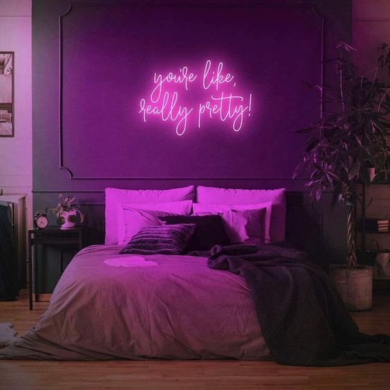 Neon lights for your bedroom 