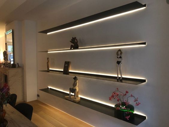 Shelf lighting for house