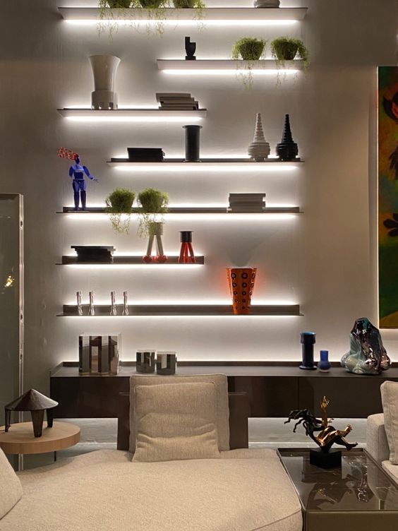 Shelf lighting for home