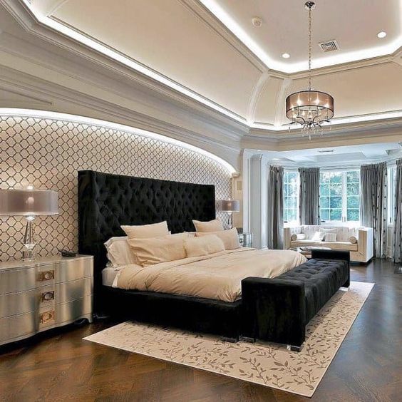 Tray ceiling lighting for house