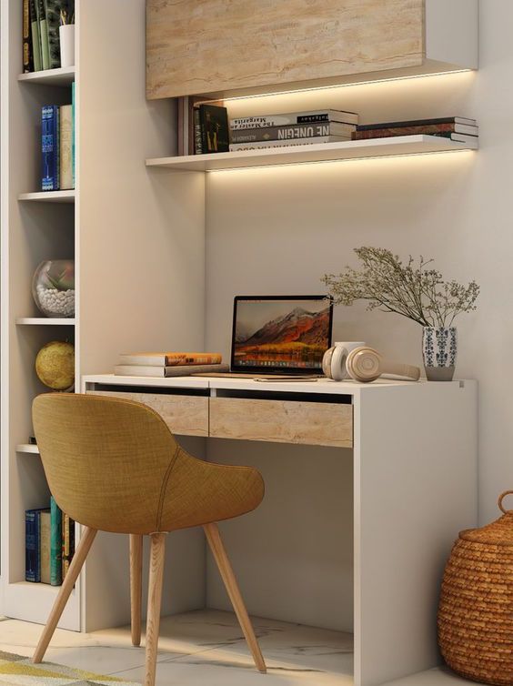 Bookshelf above study table discount