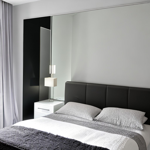 Mirrored lamps for bedroom