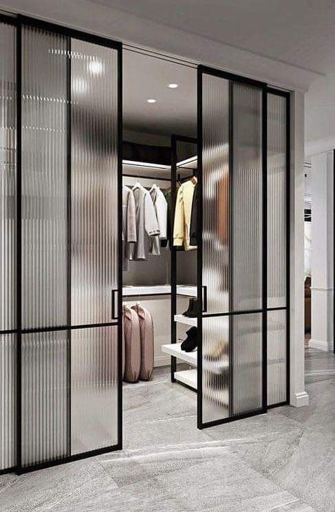 frosted glass wardrobe