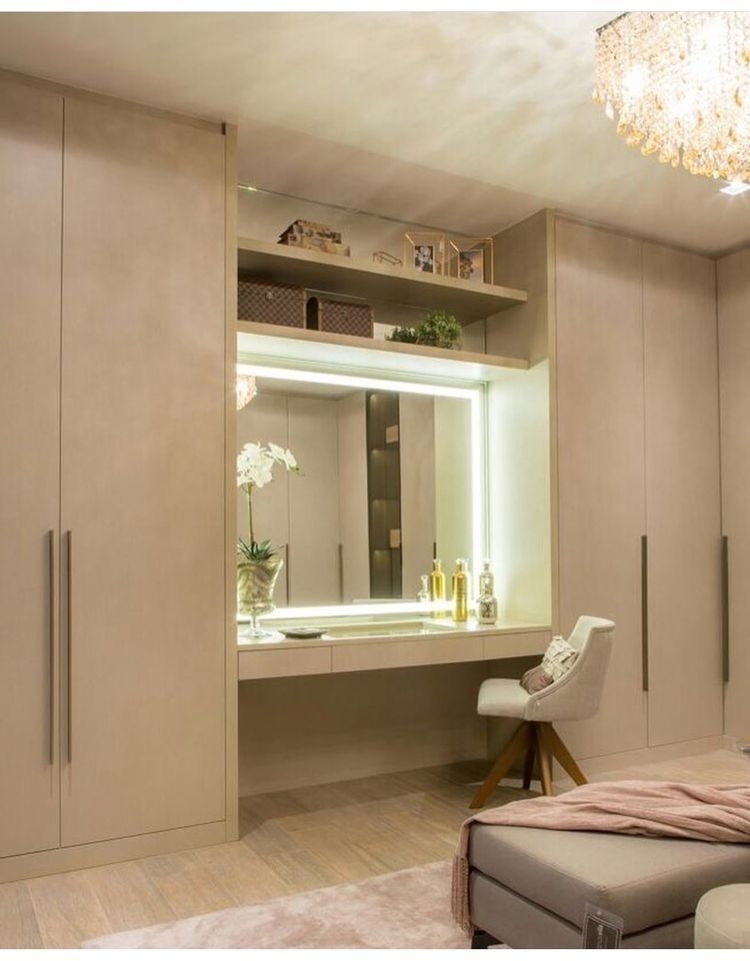 Wardrobes with a dressing table  