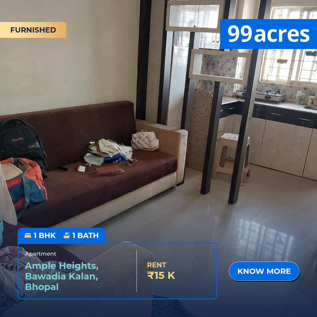 1 BHK / Bedroom Apartment / Flat for rent in Ample Heights Bawadia ...
