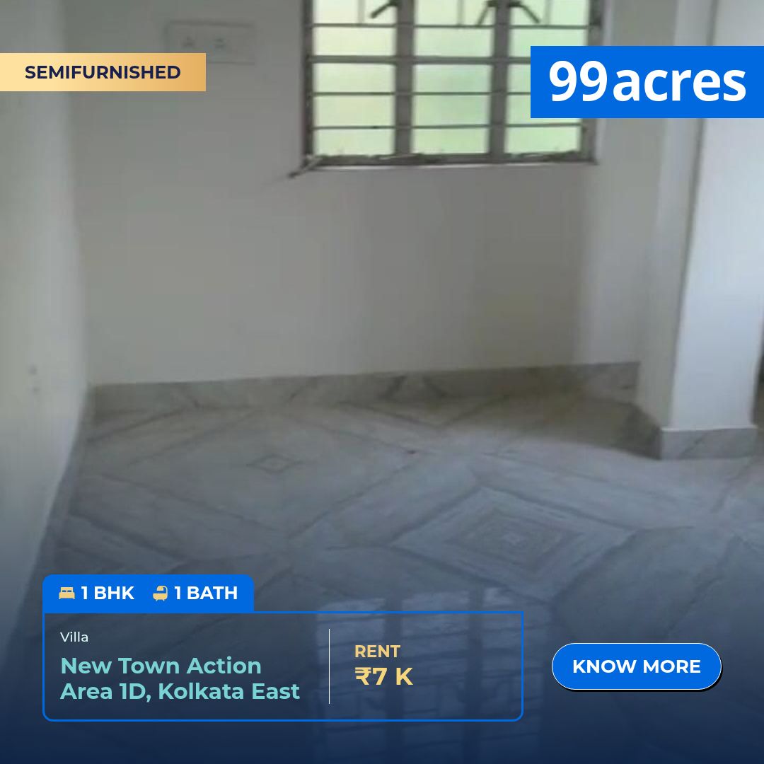 7000 Postcode Map 1 BHK / Bedroom House / Villa for rent in Action Area 1D New Town - 150 ...