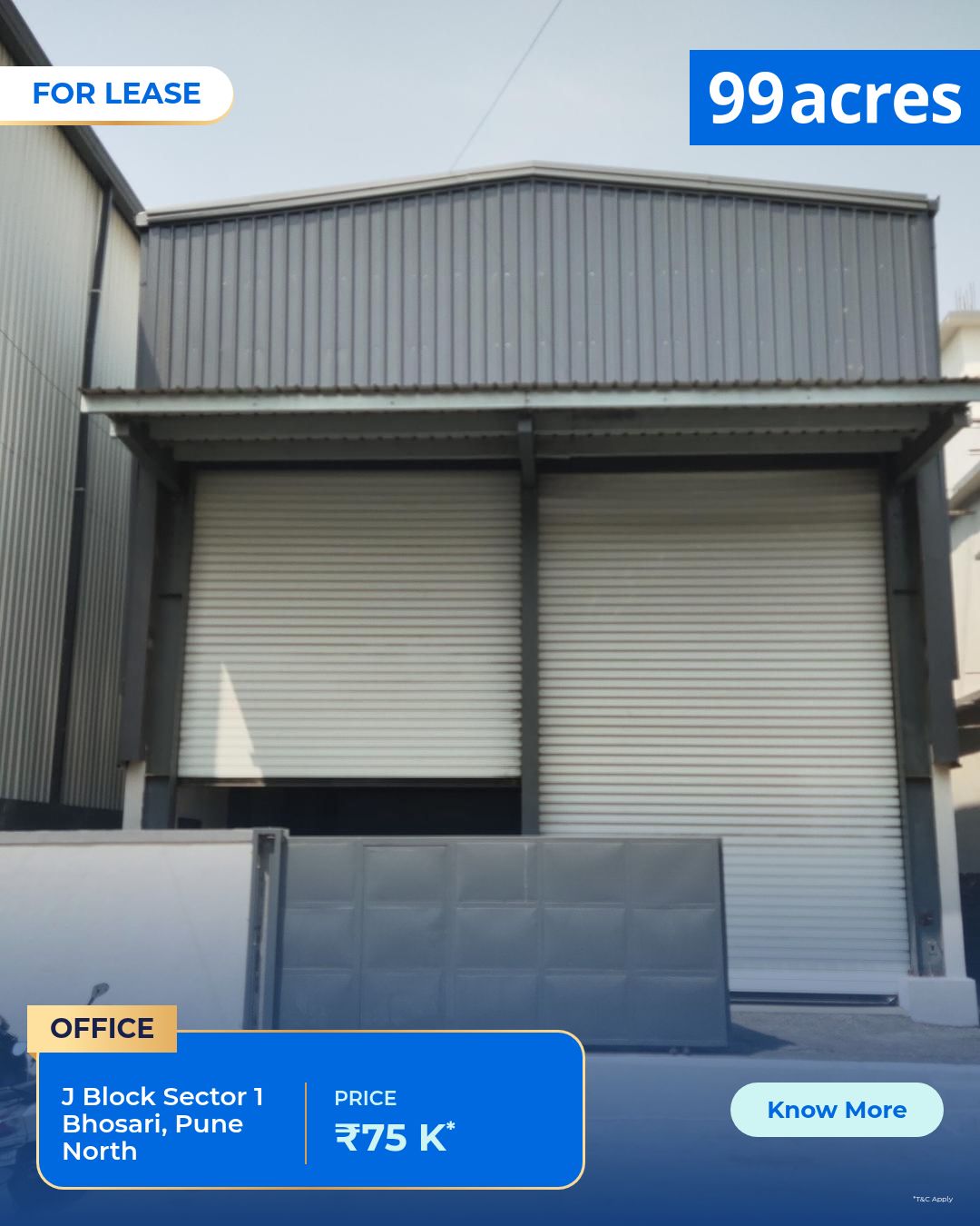 Bare shell Office Space in J Block Sector 1 Bhosari Pimpri Chinchwad ...