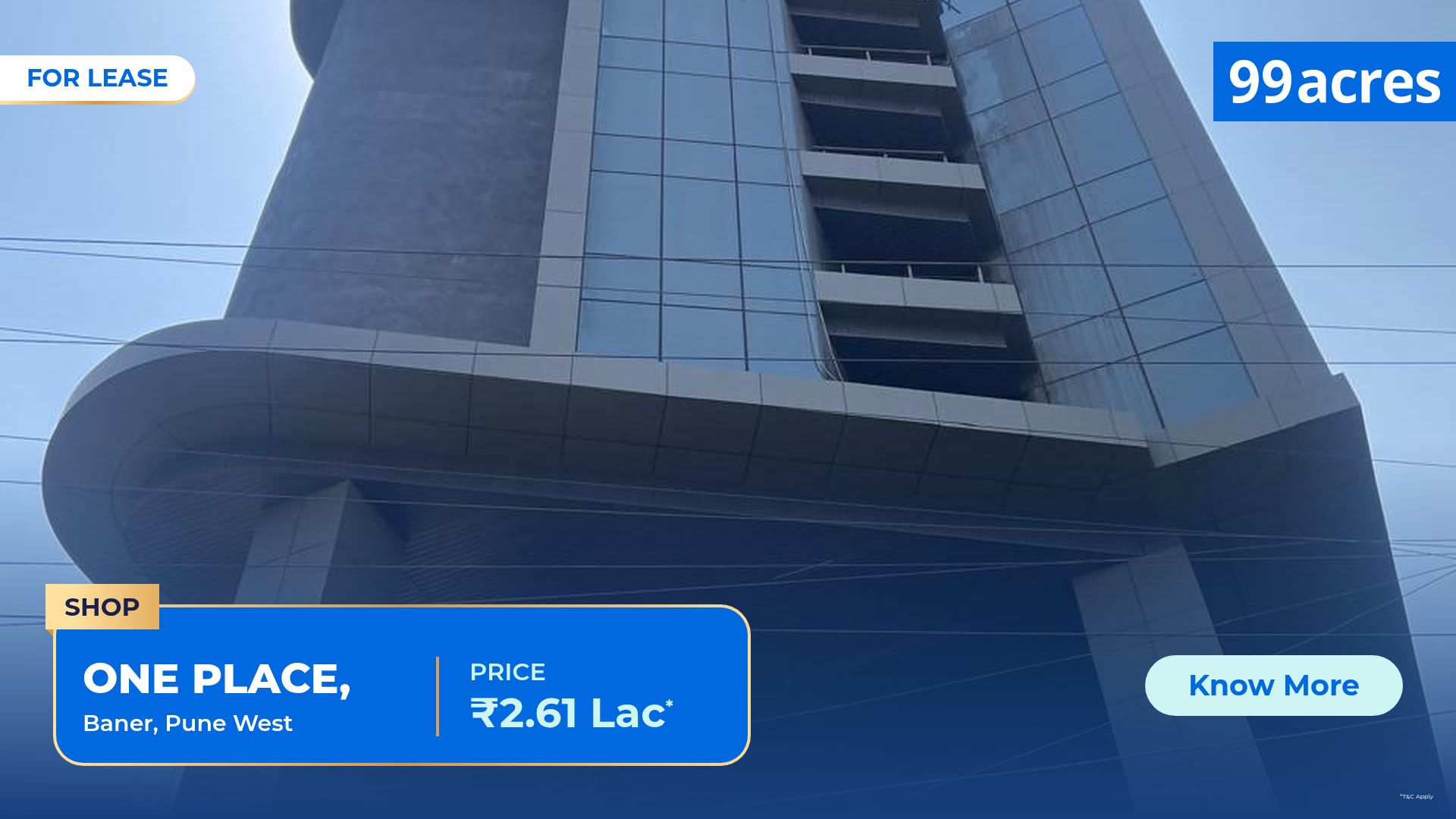 Showroom for rent in One Place Baner Baner Pune - 2100 Sqft
