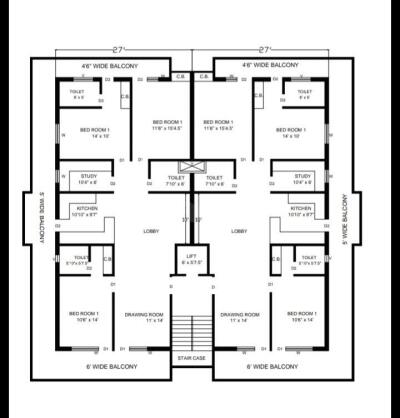 2 BHK Apartment Flat For Sale In GMS Road Dehradun 1250 Sq Ft 1st Floor Out Of 3