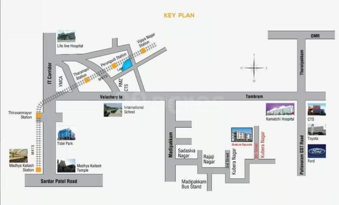 938 sq ft 2 BHK Floor Plan Image - Four Square Developer Yonkers Square  Available for sale 