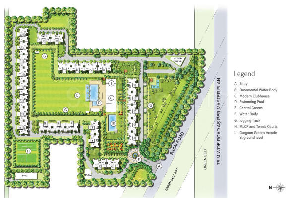 4 BHK Apartment / Flat for sale in Emaar Gurgaon Greens Sector 102 ...