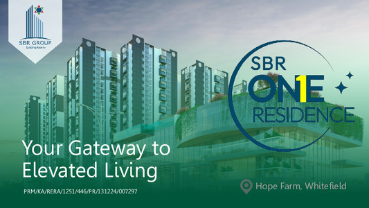 SBR One Residence Brochure