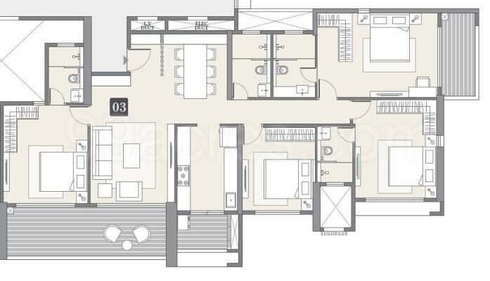 4 BHK Apartment / Flat for sale in Kolte Patil 24k Altura Baner Pune ...