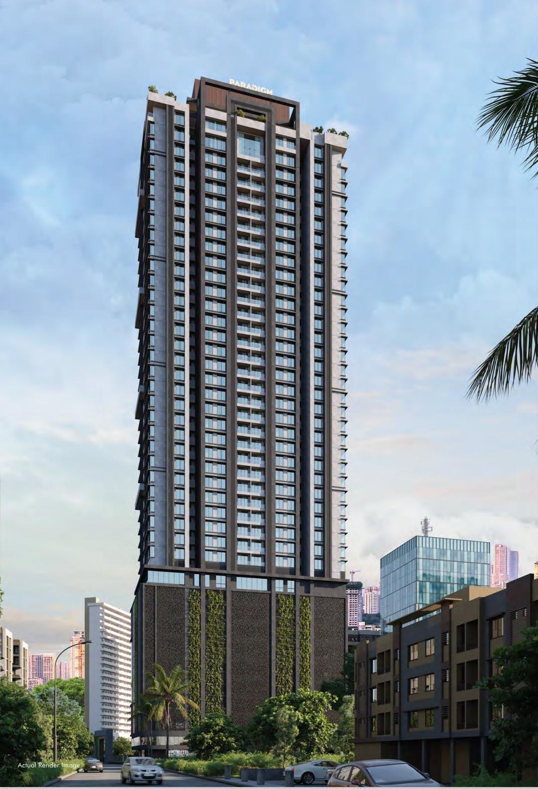 3 BHK Apartment / Flat for sale in Borivali West Mumbai - 1620 Sq. Ft.-  27th floor (out of 42)