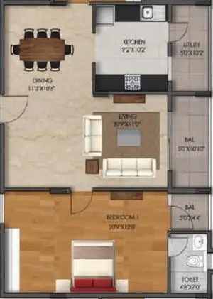 2 BHK Property in D Costa Layout, Cooke Town - 2+ Flats, Houses in D ...