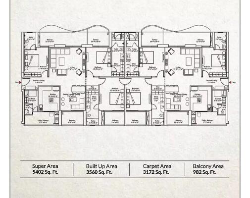 5 BHK Apartment / Flat for sale in Unity Group The Amaryllis Karol Bagh ...