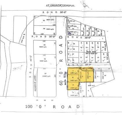 Residential land / Plot in Umarda, Udaipur — Plot for Sale in Umarda, Udaipur
