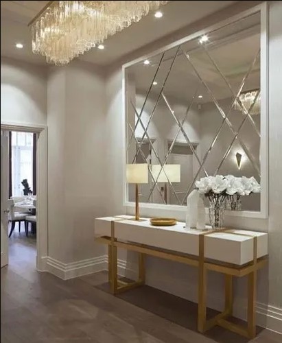 10+ Mirror Wall Panel Design Ideas Catalogue: Know Cost, Saving Tips