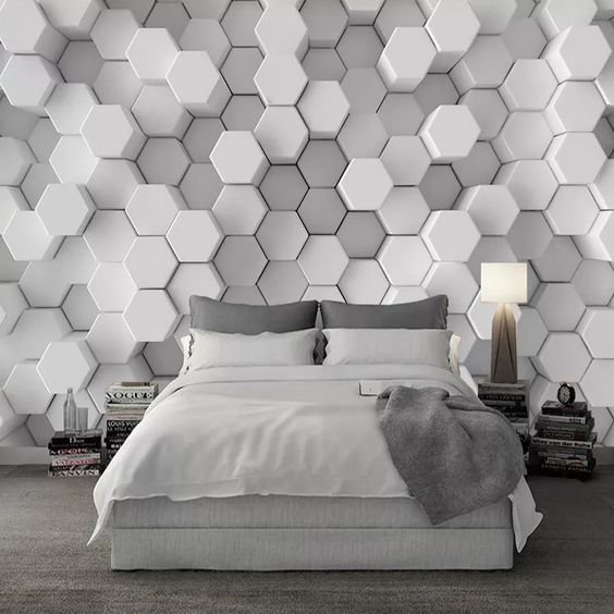 30+ Wallpaper Design for Bedroom Trending in 2024: Floral, 3D, Geometric