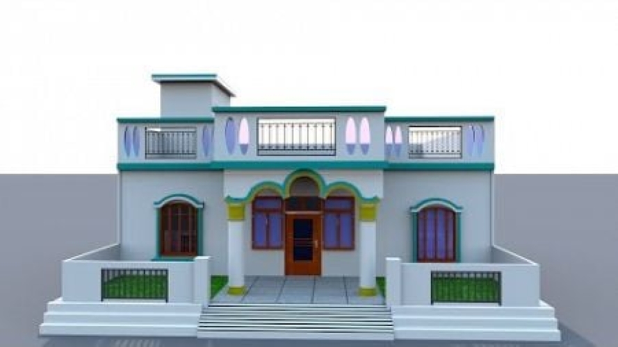 30+ Village Single Floor Home Front Design Trending in 2024