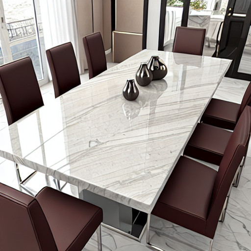 20+ Italian Marble Dining Table Designs For 6 and 8 People with Prices