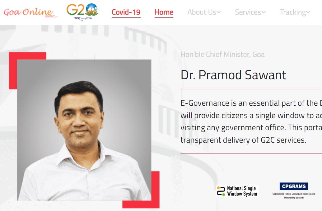 Goa Online Official Portal: Goa Government Website – WIYOI