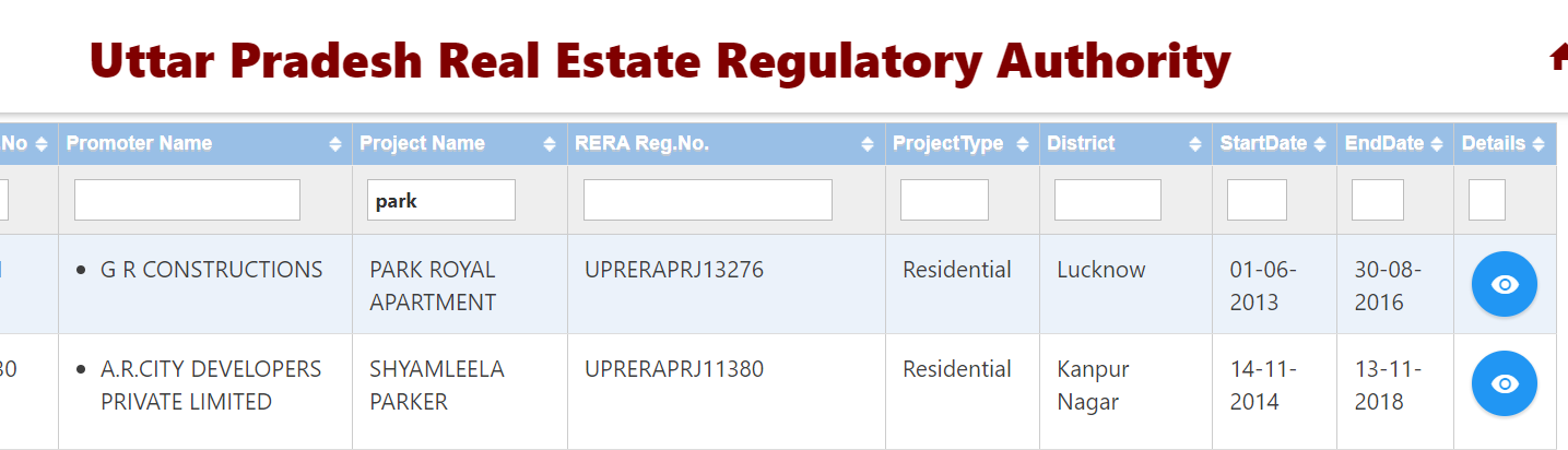 RERA वेबसाइट पर प्रोजेक्ट कैसे सर्च करें? यहाँ जानिये