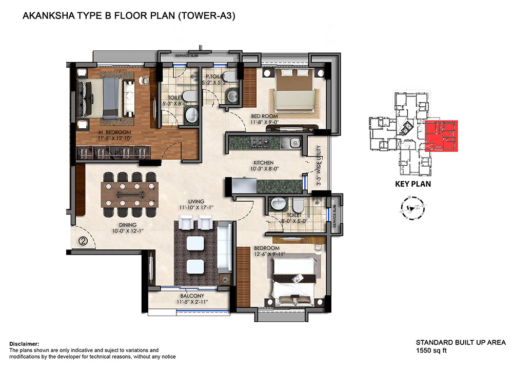 1 BHK / Bedroom Apartment / Flat for rent in Swan Court New Town ...