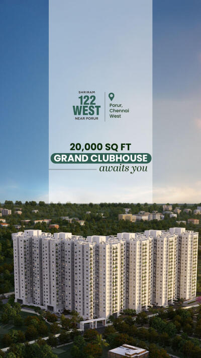 Shriram 122 West Porur, Chennai West | Price List & Brochure, Floor ...